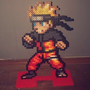 Naruto perler bead stand